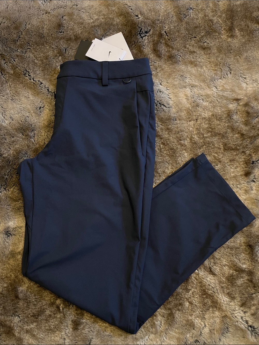Nike 24.7  Pants Mens 32x32 Dri-fit Perfect Stretch 5 Pocket Navy Blue UV $125